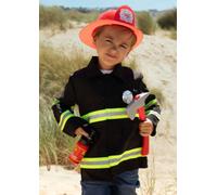 Déguisement nyc fire figther noir, rouge 8/10A