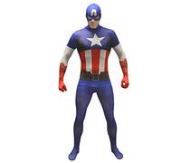 Déguisement officiel Morpsuits basique Captain America - size XXLarge - 6'2-6'9 (186cm-206cm)