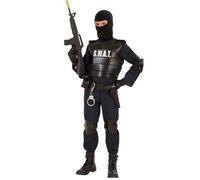 Déguisement Officier Du Swat Enfant - Taille: 14-16 Ans (164 Cm) Noir