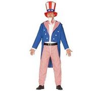 déguisement oncle sam homme - m - rouge - guirca 88561 Rouge G