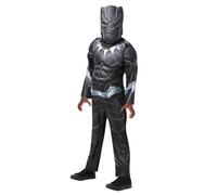 Rubies - Avengers Officiel - Déguisement Enfant Luxe Black Panther - Taille 7-8 Ans - Costume Super Héros Marvel avec Combinaison et Masque - Pour , Carnaval - Idée Cadeau de