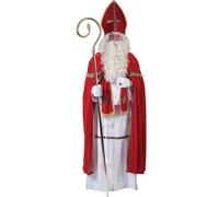 Déguisement Pape Saint Nicolas Luxe Homme - Taille: Large Rouge