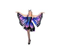 W WIDMANN MILANO Party Fashion - Costume Papillon, robe avec tutu, ailes, costume d'animal, déguisements de carnaval