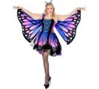 Widmann Déguisement Papillon – Robe tutu, ailes et antennes – Taille S Bleu