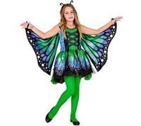 Déguisement papillon - Vert/bleu- Fille - 8/10 ans (128 à 140 cm) WIDMANN