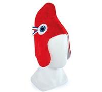 Doudou et Compagnie - Bonnet Phryge Mascotte Officiel des Jeux Olympiques et Paralympiques De Paris 2024 - Rouge - Taille L - Pour les Adultes - JO2432