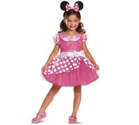 Déguisement - PARTILANDIA 2010, S.L. - Minnie Mouse Deluxe - Fille - 5-6 ans - Rose/Multicolore 5-6 ans