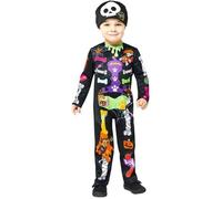 amscan Déguisement officiel Pat' Patrouille squelette pour enfant, Multicolore, 3-4 ans