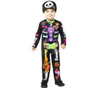 Amscan Déguisement enfant Pat Patrouille Squelette 3/4 ans Noir 9914935