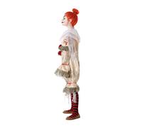 Déguisement Payasa Macabre Enfant 5-6 Ans Halloween Fille Beige