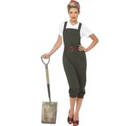 Déguisement Paysanne Guerre Femme Large Vert