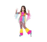 Déguisement Peace And Love Fille 10/12 Ans Jaune 206114 Unimasa