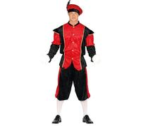 GUIRMA Déguisement Père fouettard rouge adulte - Noir - M (48-50)