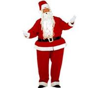 W WIDMANN MILANO Party Fashion - Costume Gros père Noël, crinoline et pantalon à crinoline, casaque, ceinture, chapeau, Saint-Nicolas, Noël, Carnaval, Fête à thème