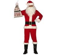 Déguisement Père Noël Adulte - GUIRMA, S.A. - Noir - Pour Noël M