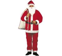Widmann Milano Costume Père Noël – Veste Pantalon Ceinture Chapeau Barbe+Moustache – Taille U.