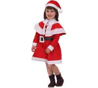 ATOSA déguisement mère noël enfant fille rouge 10 a 12 años