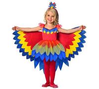 Déguisement Perroquet Fille Multicolore