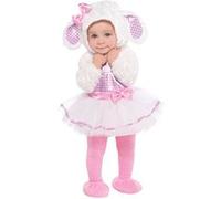 Amscan Déguisement Petit Agneau Bébé Rose 12-18 mois