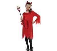 déguisement petite diablesse fille - 8/10 ans - rouge - amscan 997486 Rouge G
