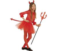 Déguisement Petite Diablesse Rouge Tutu Fille Halloween 5 À 7 Ans Vert