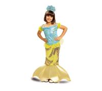 Déguisement Petite Sirène - MARQUE - Pour Enfants de 5 à 6 ans - Robe et diadème - Couleur Jaune 10-12 ans