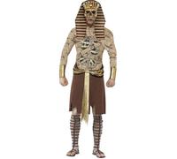 Déguisement Pharaon Zombie Smiffy's - Tabard doré brassards et casque (Adulte) M