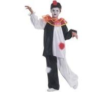 W WIDMANN MILANO Party Fashion - Costume pour enfant Pierrot, manteau à col, pantalon, chapeau, mime, clown, carnaval