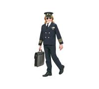 W WIDMANN MILANO Party Fashion - Costume enfant pilote, uniforme, capitaine, profession, déguisements de carnaval