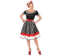 Widmann Milano Costume années 50 – Robe avec jupon, rockabilly rock'n'roll, déguisement de carnaval