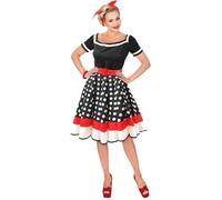 Déguisement Pin-up Chic Années 50 Femme XS - Robe blanche + Ceinture - WIDMANN XS