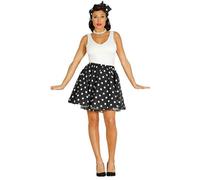 Déguisement Pin Up Noir Adulte - Années 50 - NO NAME - Polyester - Intérieur