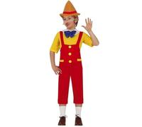 Déguisement - Pinocchio Boutons - Noir - Enfant 7-9 ans - Tissu synthétique 7 ans