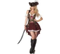 Déguisement Pirate Aventurière Femme Small Multicolore
