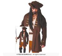 Déguisement Pirate Capitaine Fiestas Guirca Deluxe Multicolore Homme