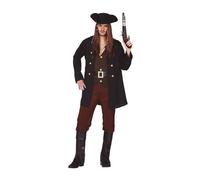 DÉGUISEMENT PIRATE CARAÏBES AVENTURIER HOMME M Marron, Chocolat L