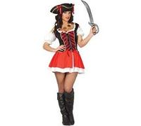 déguisement pirate charmante femme - s - rouge - guirca 84877 Rouge G