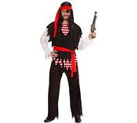 déguisement pirate dangereux combattant mer homme - xl - noir - widmann 3122s Noir