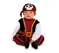 Déguisement Pirate Des Mers Bébé - Taille: 7 - 12 Mois (74 - 80 Cm) Multicolore