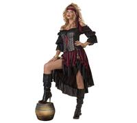 Déguisement Pirate Femme Luxe - Taille: S (38/40) Noir