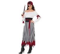 Déguisement Pirate Femme (Taille 44/46) bordeaux