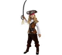 Déguisement pirate fille- Collection Caraïbe fille- Funidelia- 117069- Corsair, Boucanier - Multicolore- Halloween, Carnaval et 5-6 ans