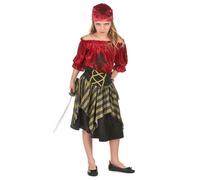 Déguisement pirate fille - Jadeo - rayures dorées - multicolore 4-6 ans