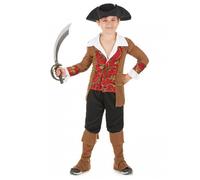 Déguisement pirate garçon - JADEO - Marron et noir - 7/9 ans - Multicolore - Polyester 7-9 ans