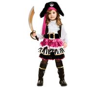 Déguisement Pirate Girly Enfant - No Name - Modèle Pirate - Rose - Polyester - Normes UE 5-6 ans