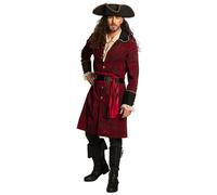Déguisement Pirate Homme - Taille: M/L (50/52) Rouge