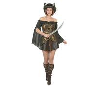 Déguisement Pirate noir et doré femme - M / L S/M