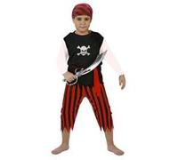 Déguisement : Pirate Noir - Taille 7-9 ans noir G