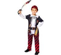 déguisement pirate rayé noir rouge enfant - 3/4 ans - rouge - amscan 9910095 Rouge
