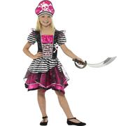 Déguisement Pirate Rose Fille 7 À 9 Ans Rose
